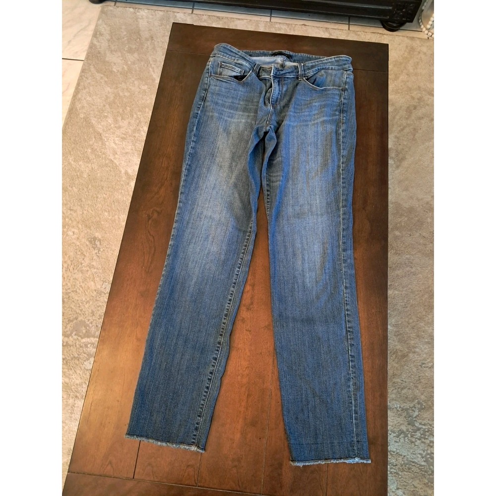 Ann Taylor Slim Boyfriend Jeans Size 8 Womens Medium Wash Blue
